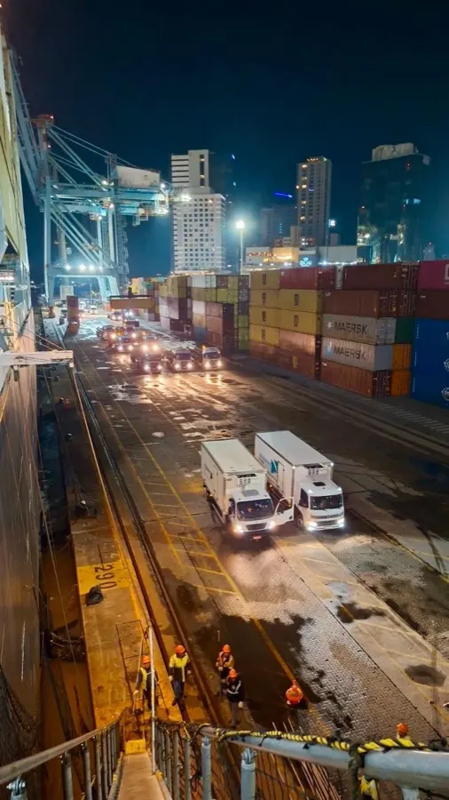 Night operation at the Port of Itajaí
